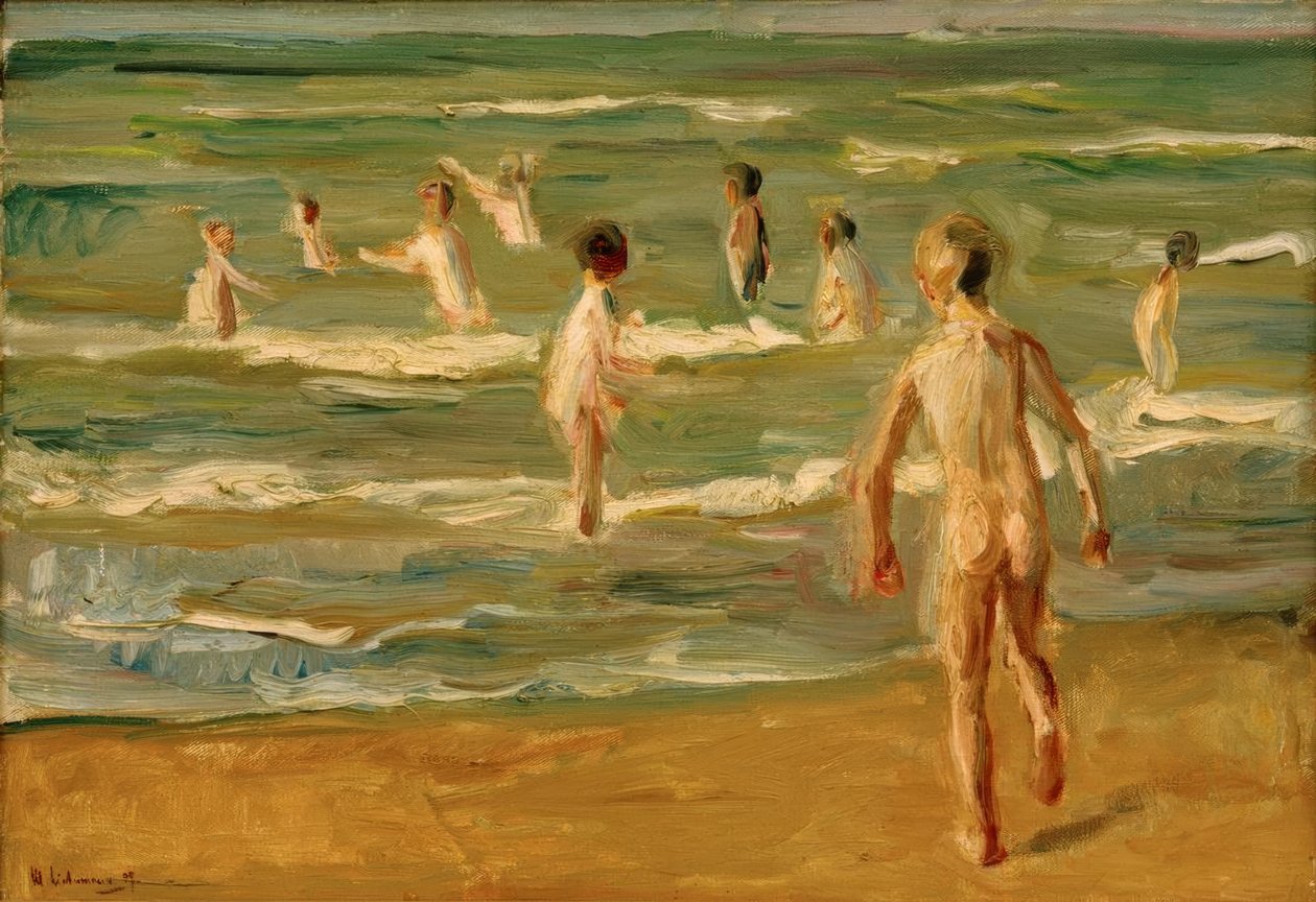 Badende Jungen tekijältä Max Liebermann