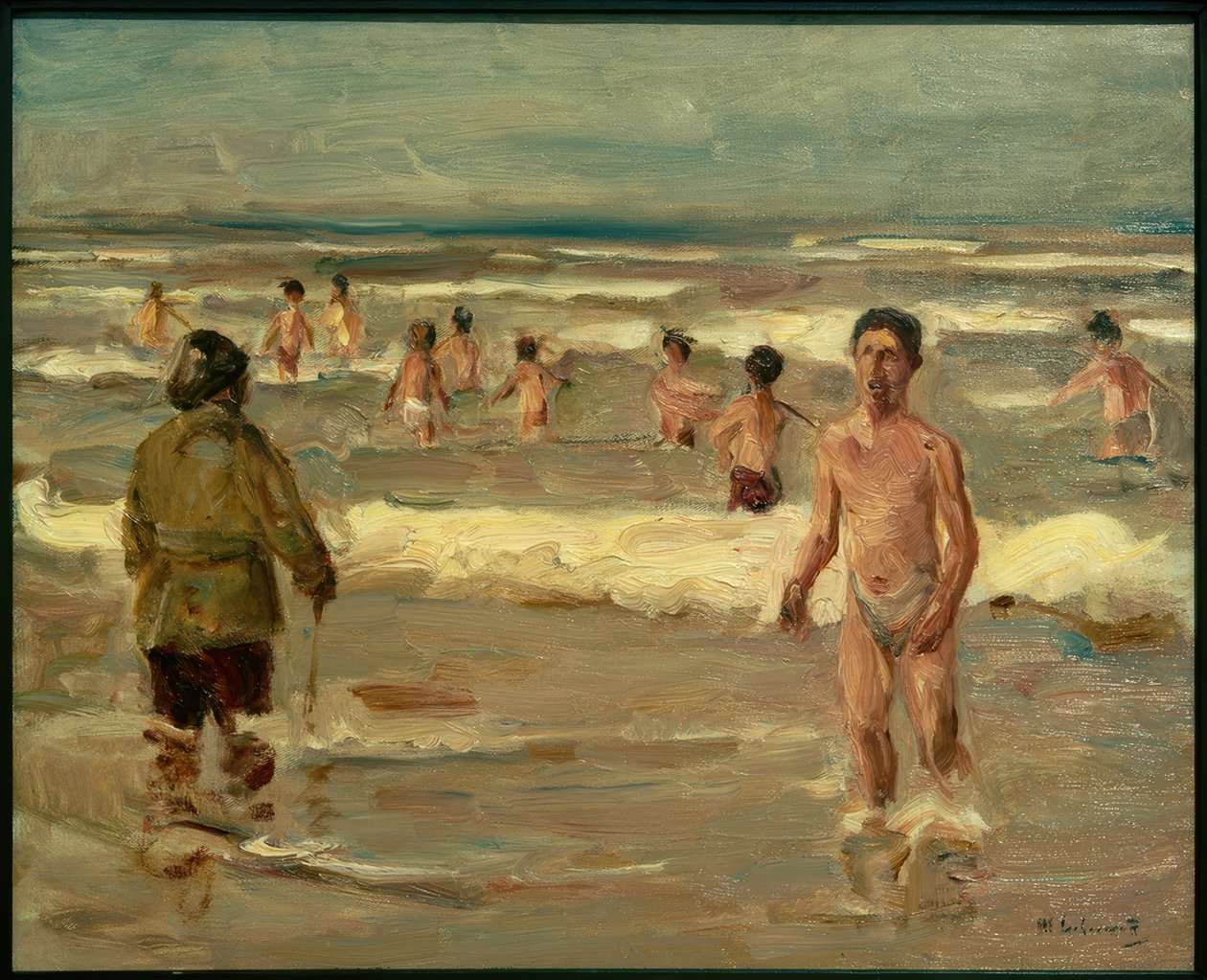 Badende Knaben im Meer tekijältä Max Liebermann