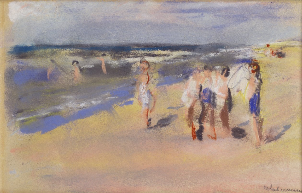 Ranta, n. 1910 (liitupiirros) tekijältä Max Liebermann