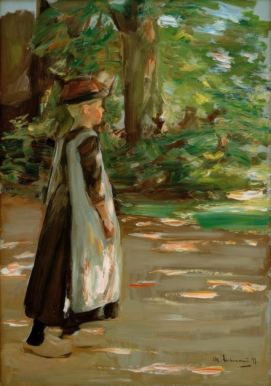 Gehendes Mädchen tekijältä Max Liebermann