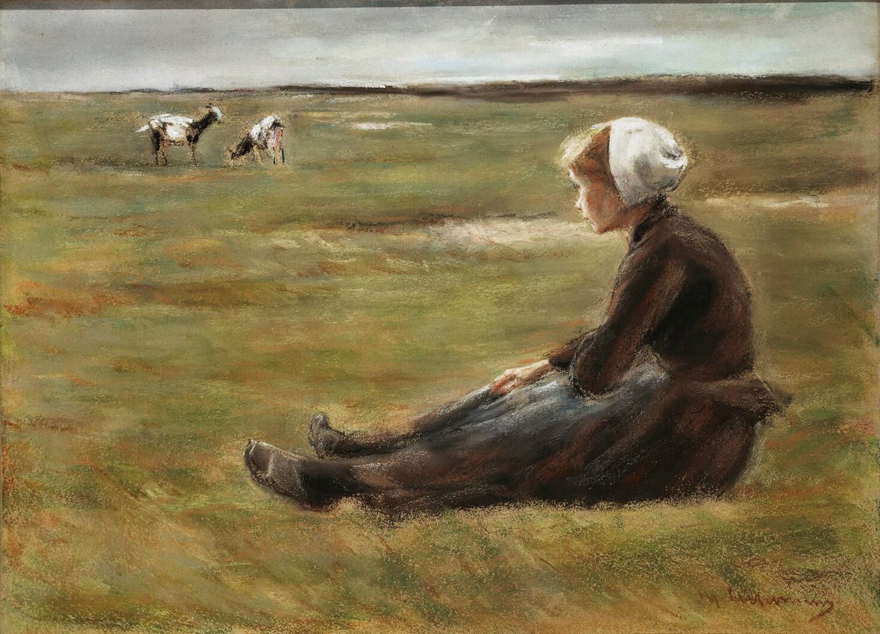 Kentällä, c1890. tekijältä Max Liebermann