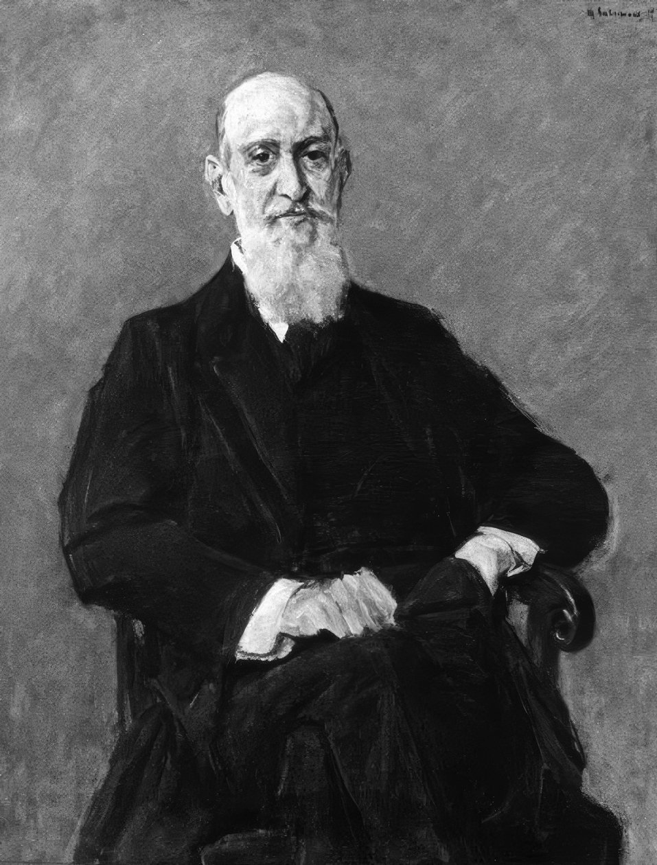 James Israel, muotokuva, Gem. M.Liebermann. tekijältä Max Liebermann