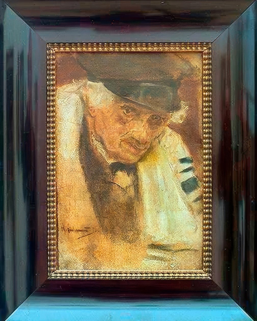 Juutalainen rukouspuvussa tekijältä Max Liebermann