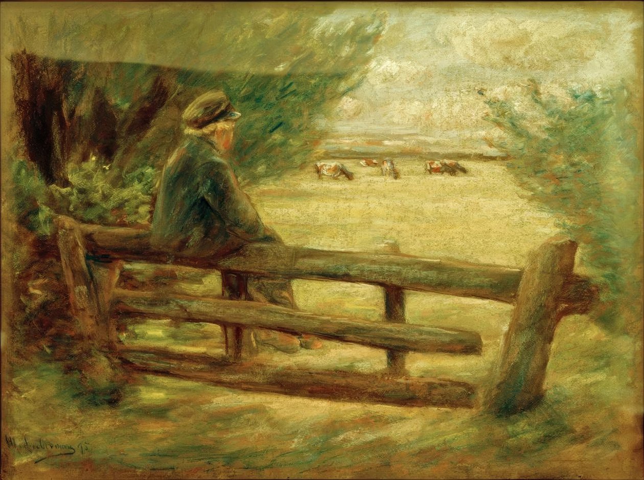 Junge mit Kühen tekijältä Max Liebermann