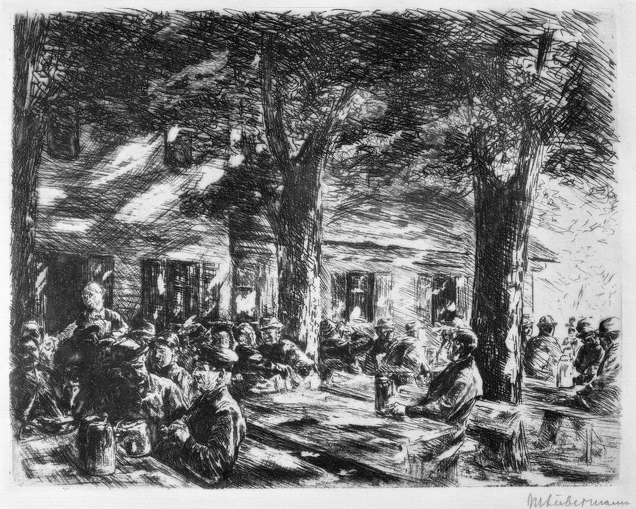 Kellergarten Rosenheimissa tekijältä Max Liebermann