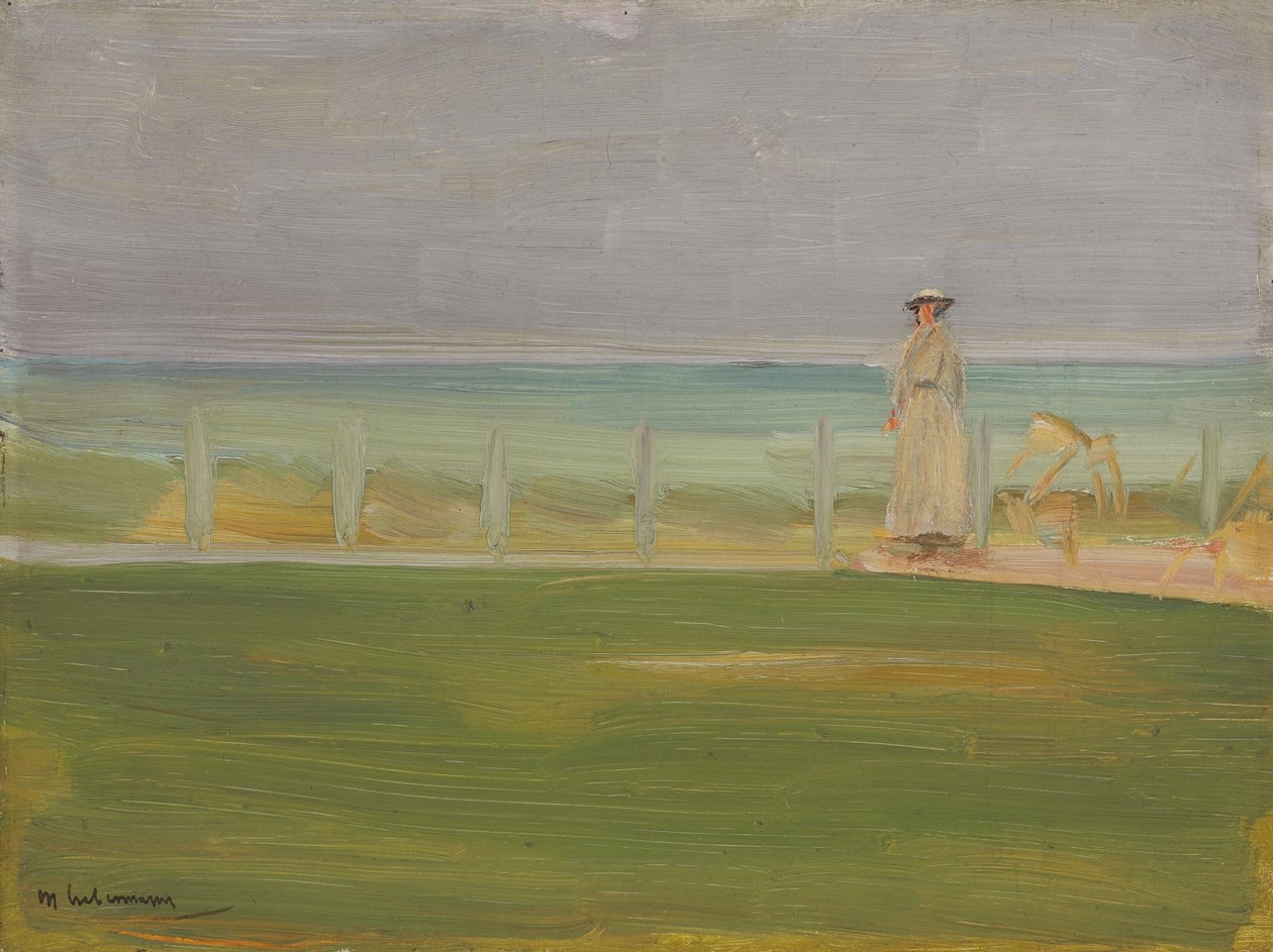 Lady at the Beach, 1901 tekijältä Max Liebermann