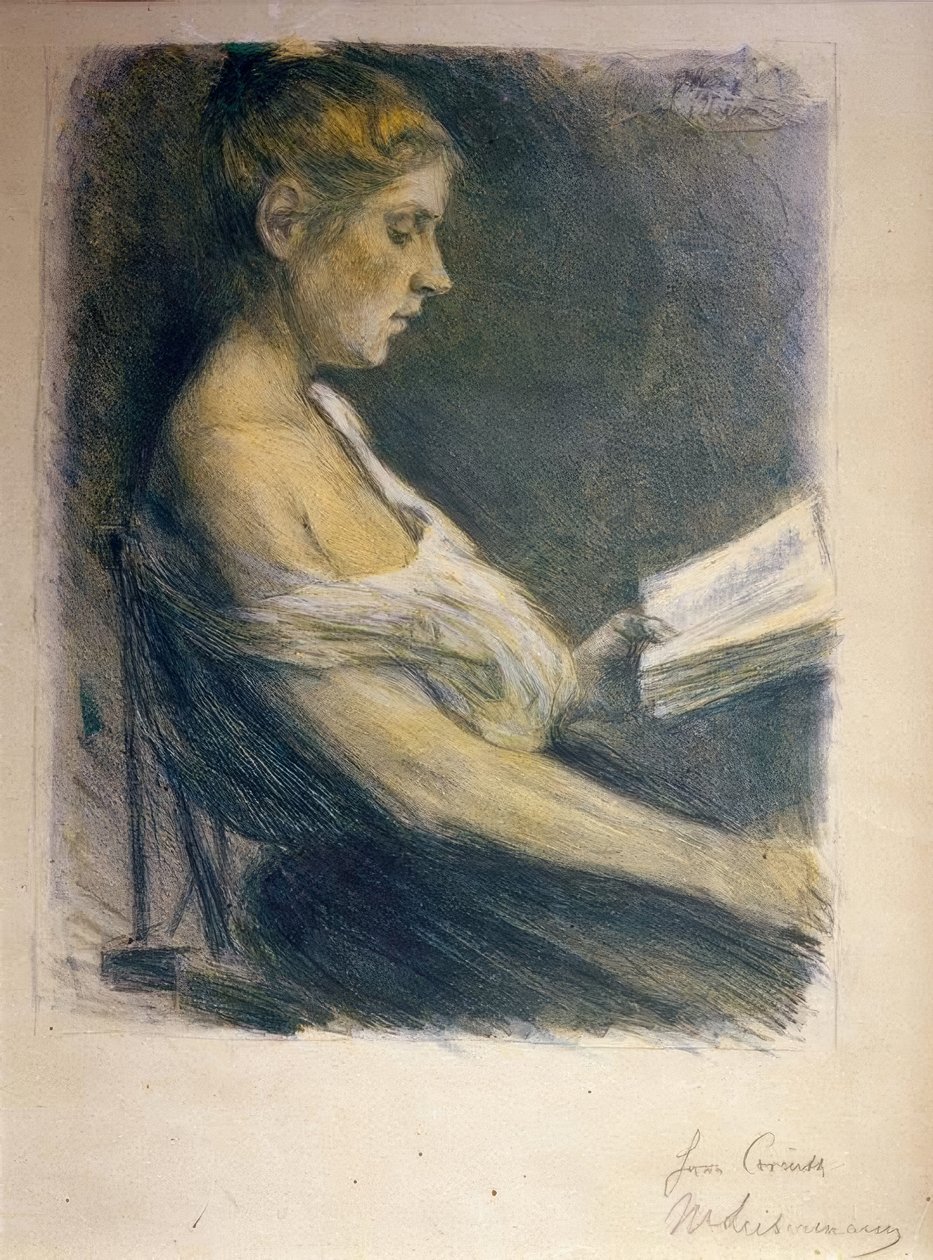 Lesendes Mädchen tekijältä Max Liebermann