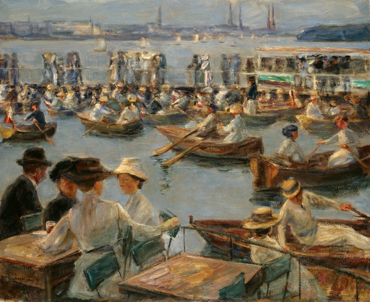 Alsterilla Hampurissa, 1910 tekijältä Max Liebermann