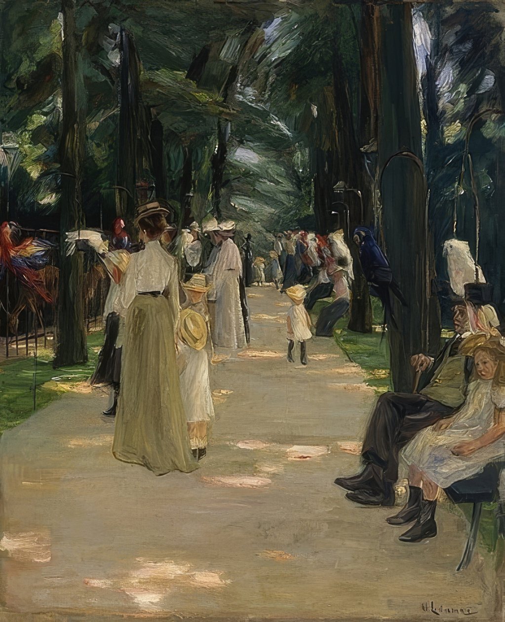 Παπαγείεναλλει. 1902 tekijältä Max Liebermann