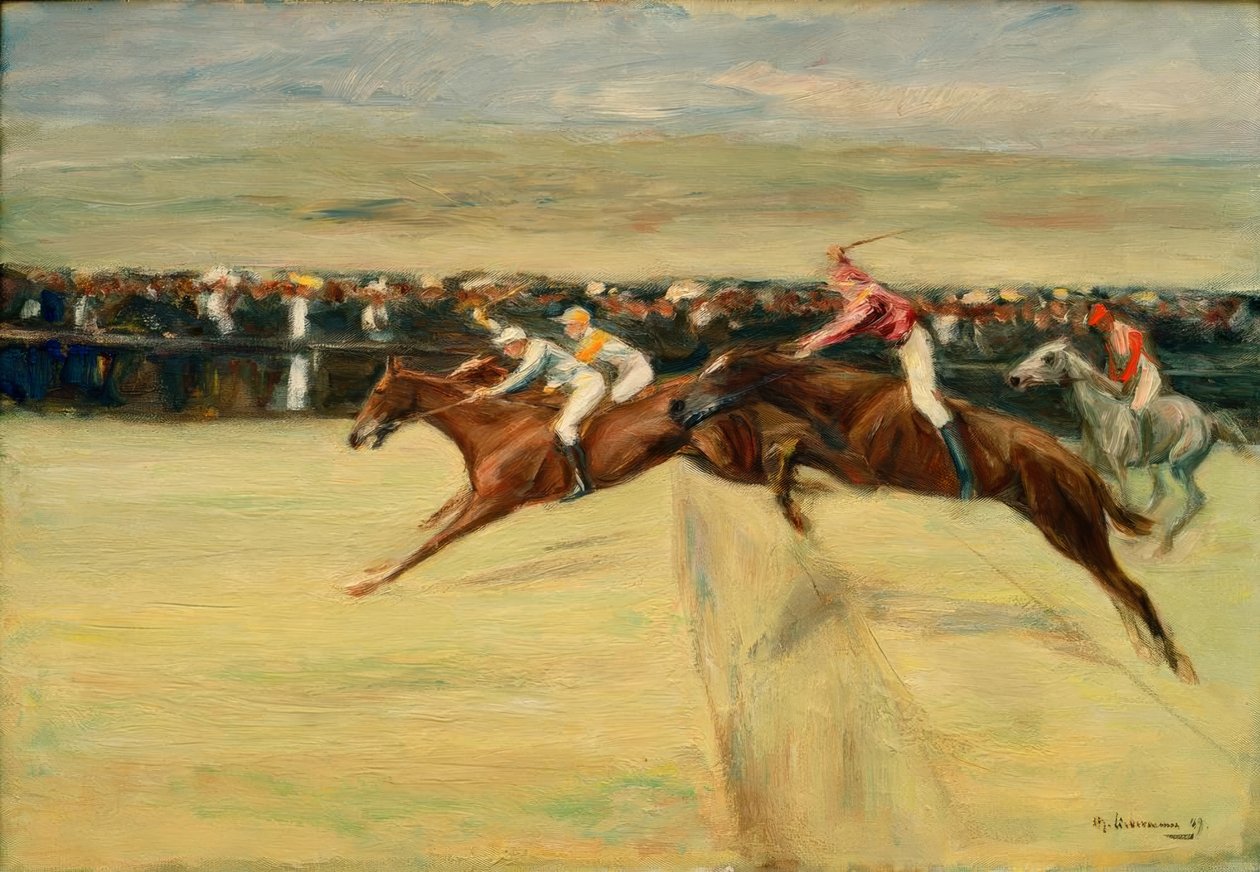 Pferderennen in den Cascinen tekijältä Max Liebermann
