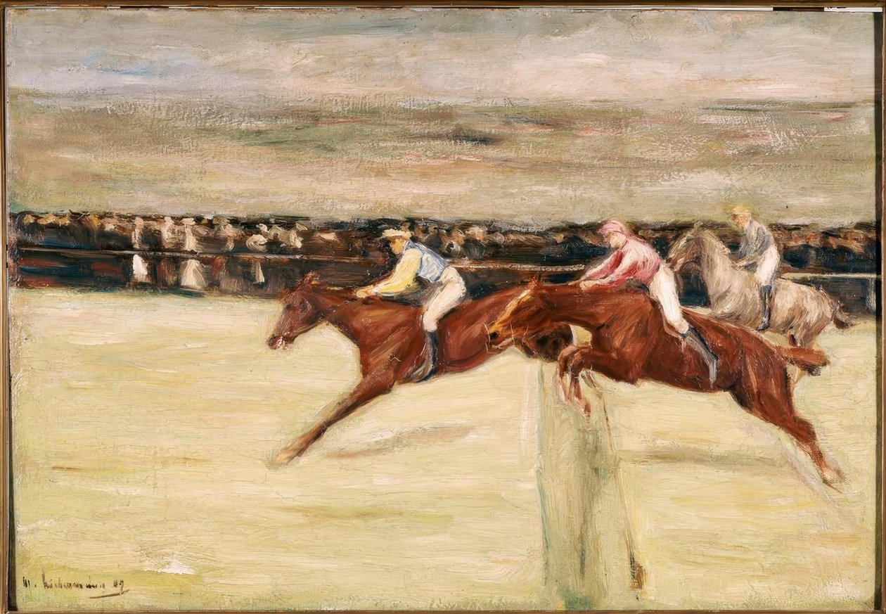 Pferderennen in den Cascinen tekijältä Max Liebermann