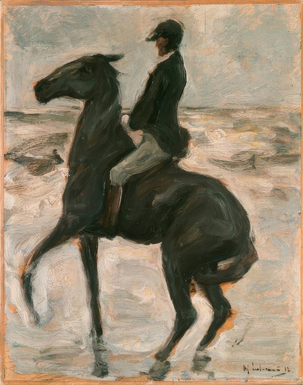 Reiter nach links am Strand tekijältä Max Liebermann