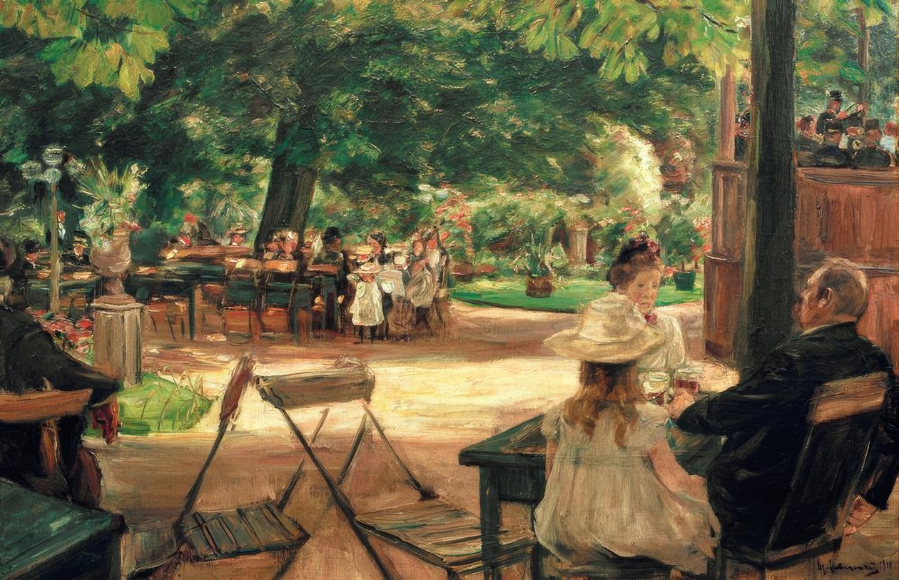 Restaurationsgarten tekijältä Max Liebermann