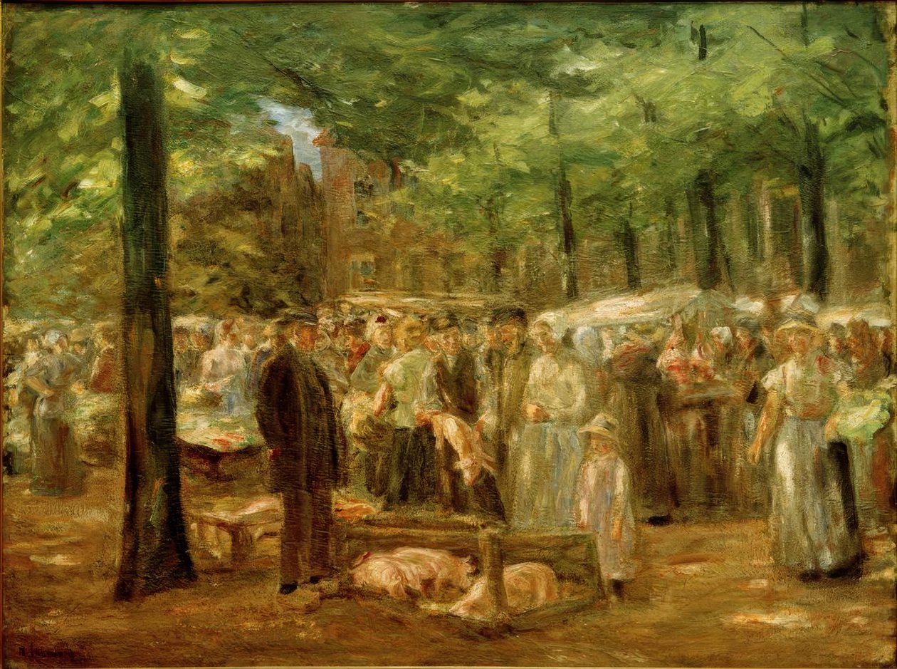 Schweinemarkt Haarlemissa tekijältä Max Liebermann