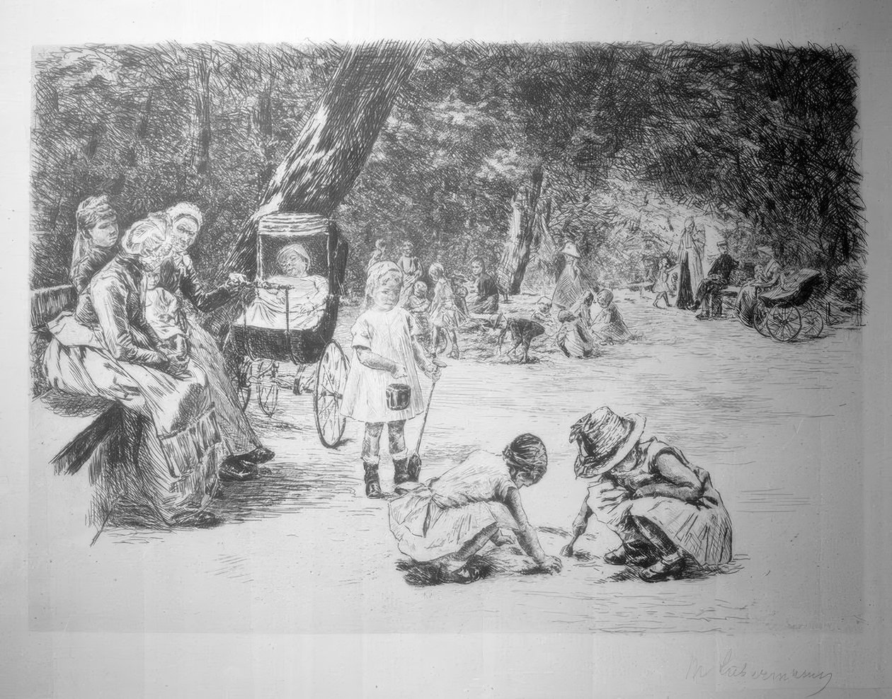Lapset leikkivät tekijältä Max Liebermann