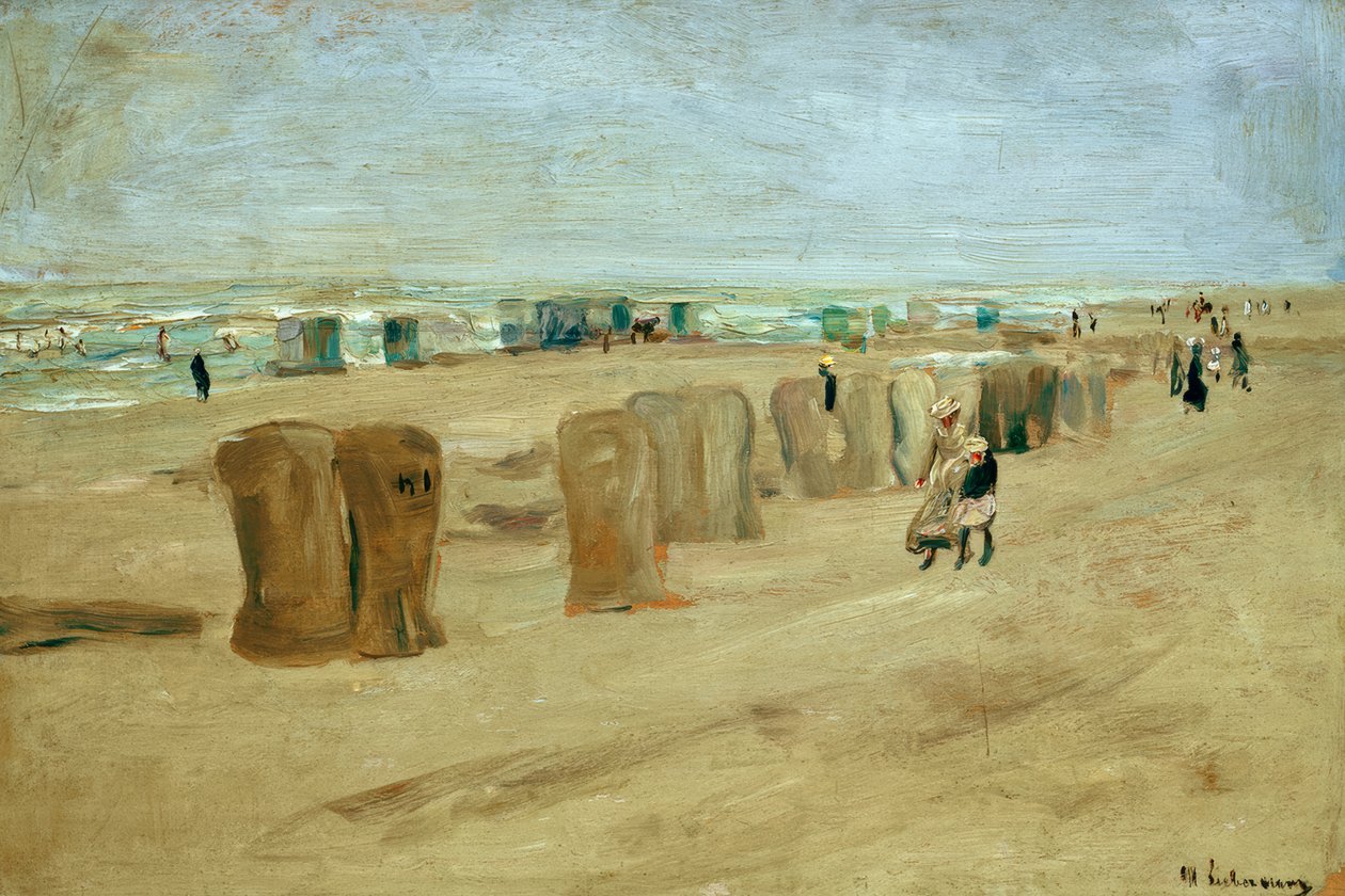Strandbild in Noordwijk tekijältä Max Liebermann