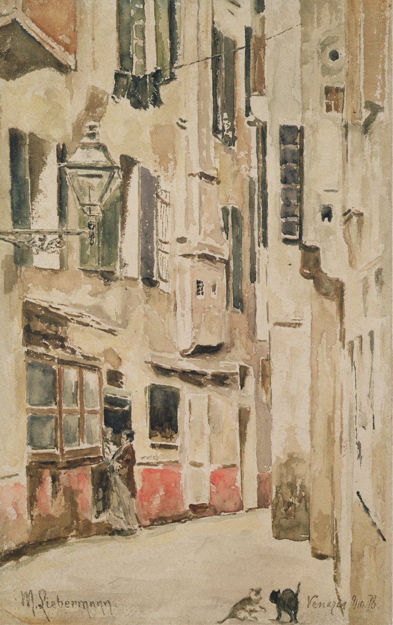 Venetian Street, 1878 tekijältä Max Liebermann
