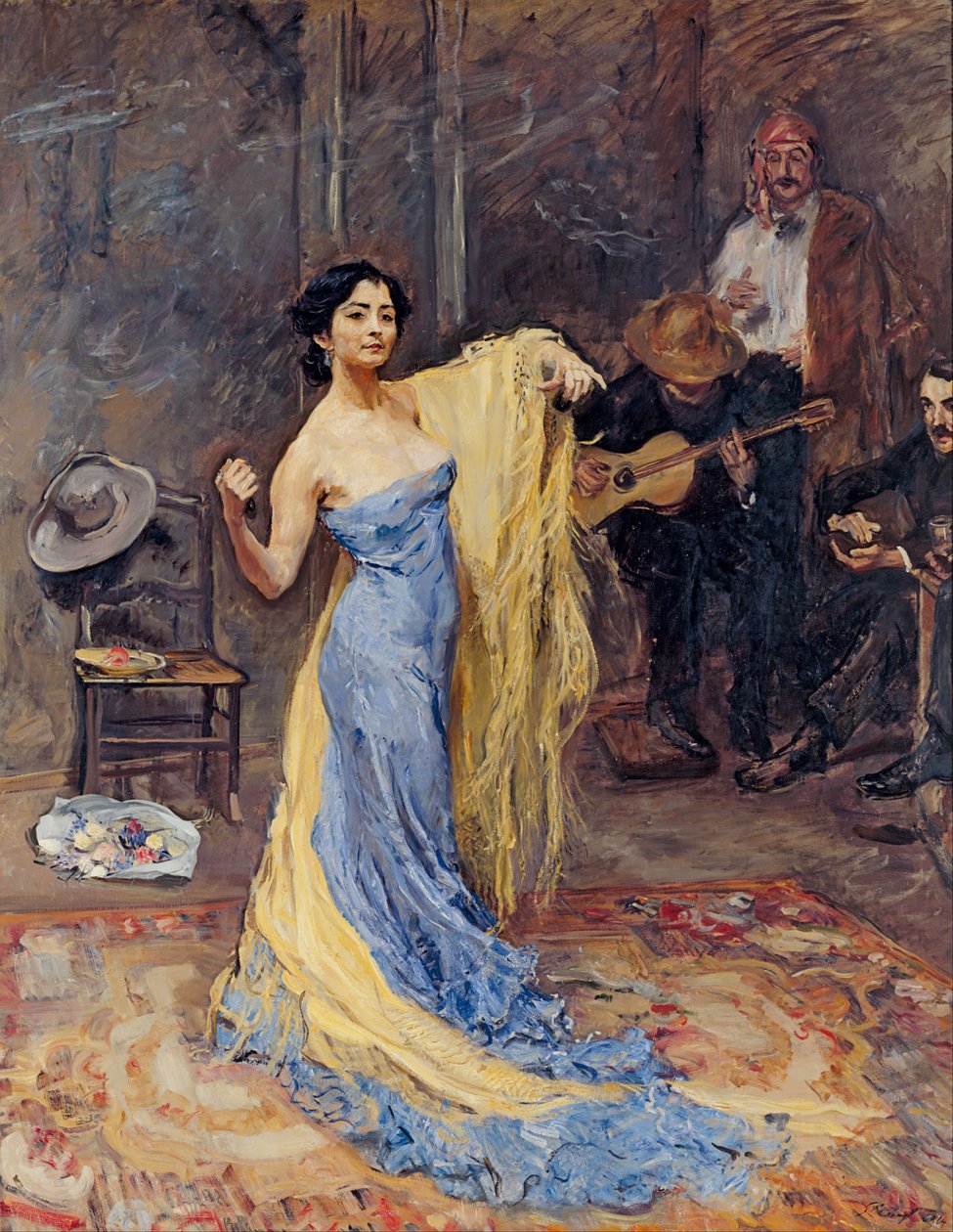 Muotokuva tanssija Marietta di Rigardosta, 1904 tekijältä Max Slevogt