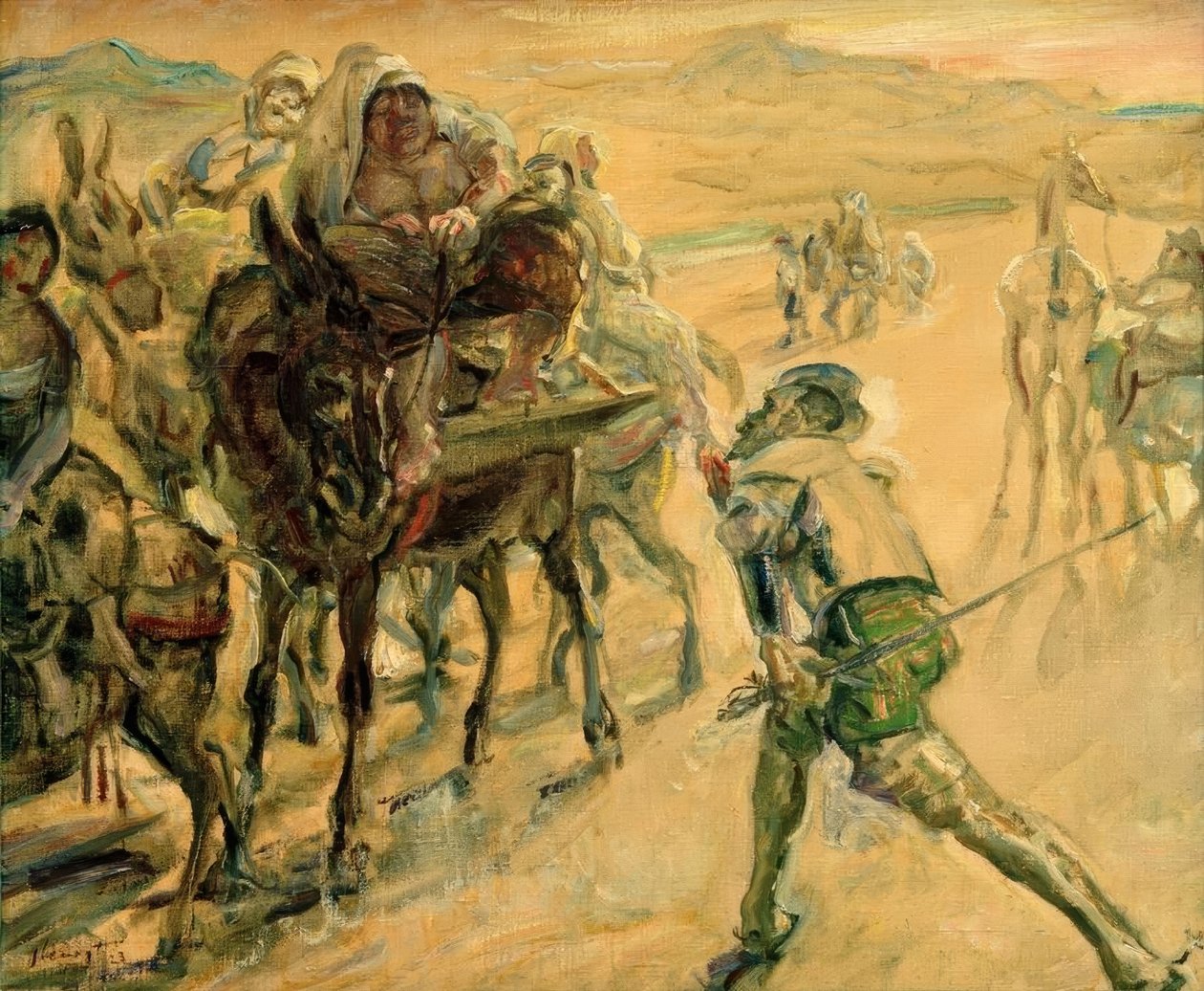 Don Quijote ja Dulcinea tekijältä Max Slevogt