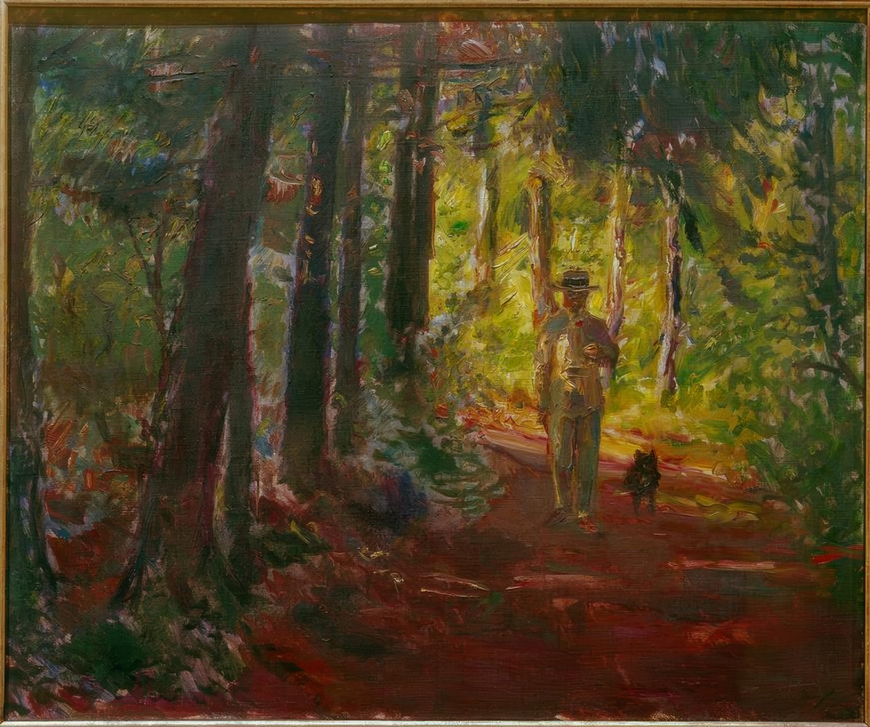 Mies metsäpolulla tekijältä Max Slevogt