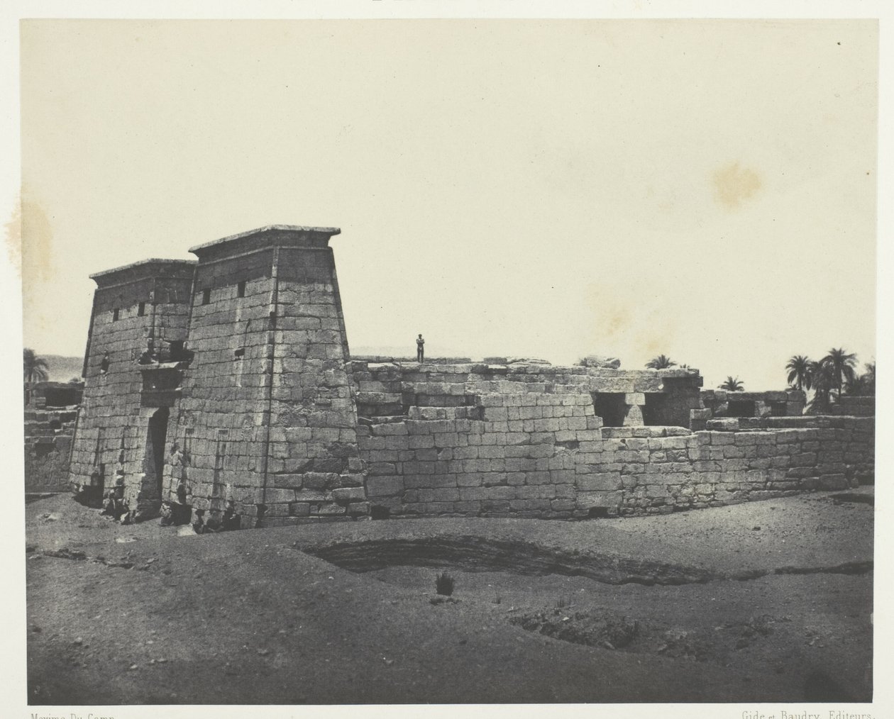 Karnak, Khonsin temppeli; Thebes tekijältä Maxime Du Camp