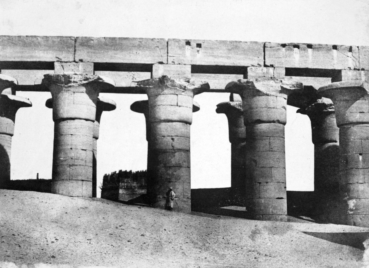 Temppelin rauniot, Egypti, 1852. tekijältä Maxime Du Camp