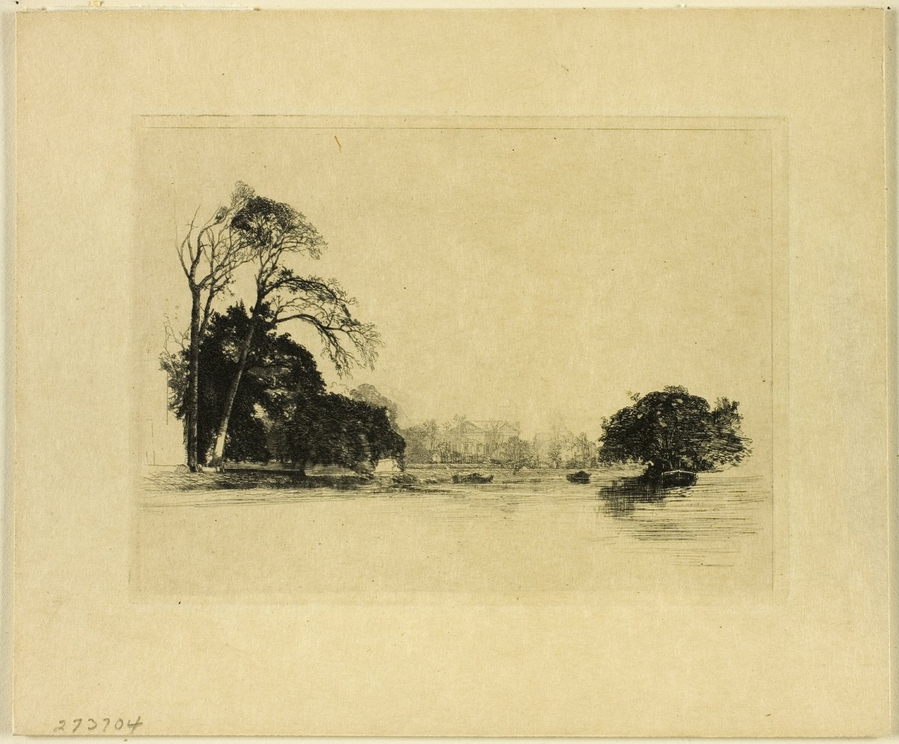 Banks of the Thames Lontoon lähellä tekijältä Maxime Lalanne
