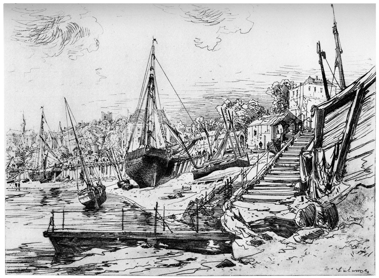 Concarneau, c1850-1895 1924 tekijältä Maxime Lalanne