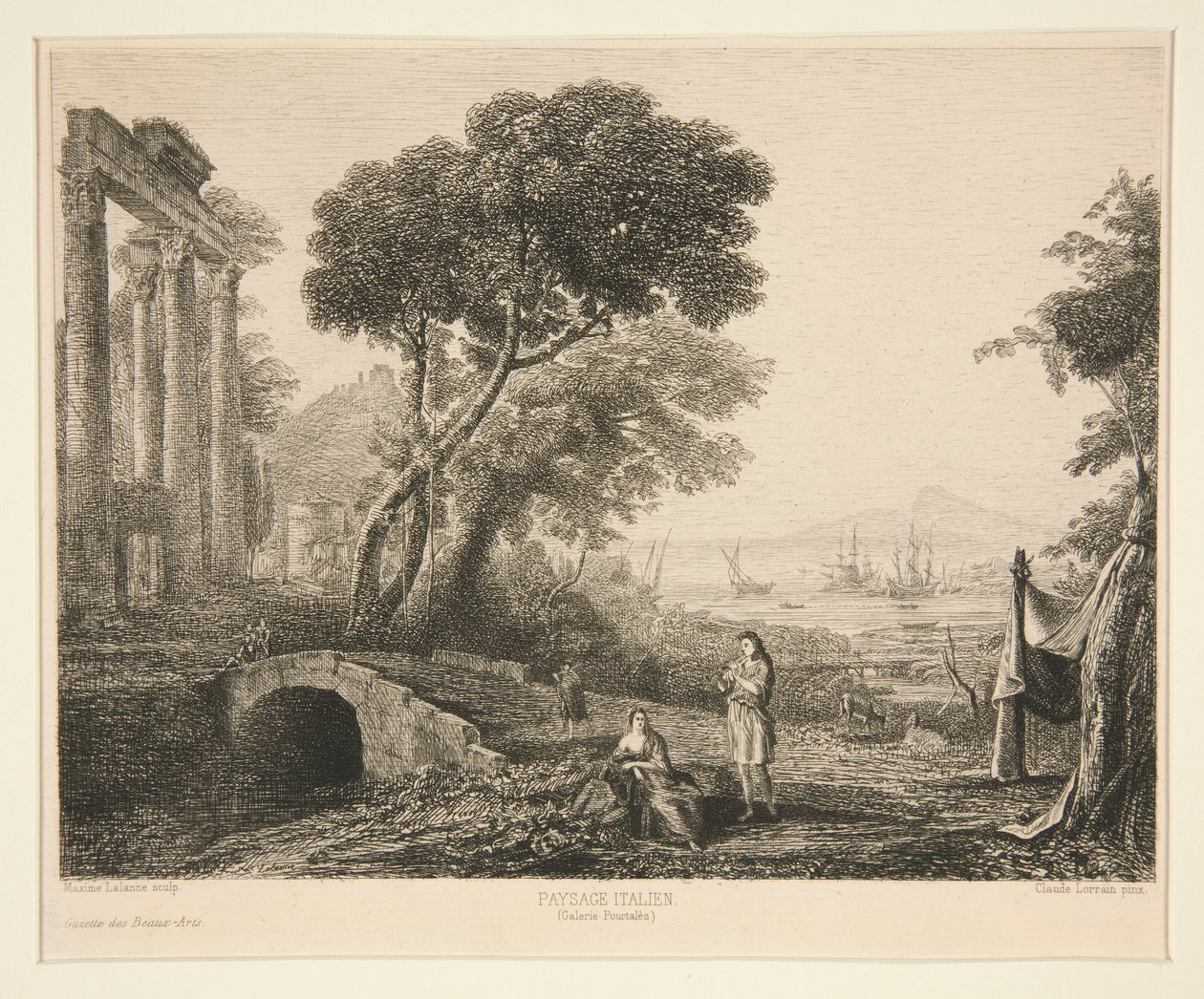 Paysage Italien (italialainen maisema) tekijältä Maxime Lalanne