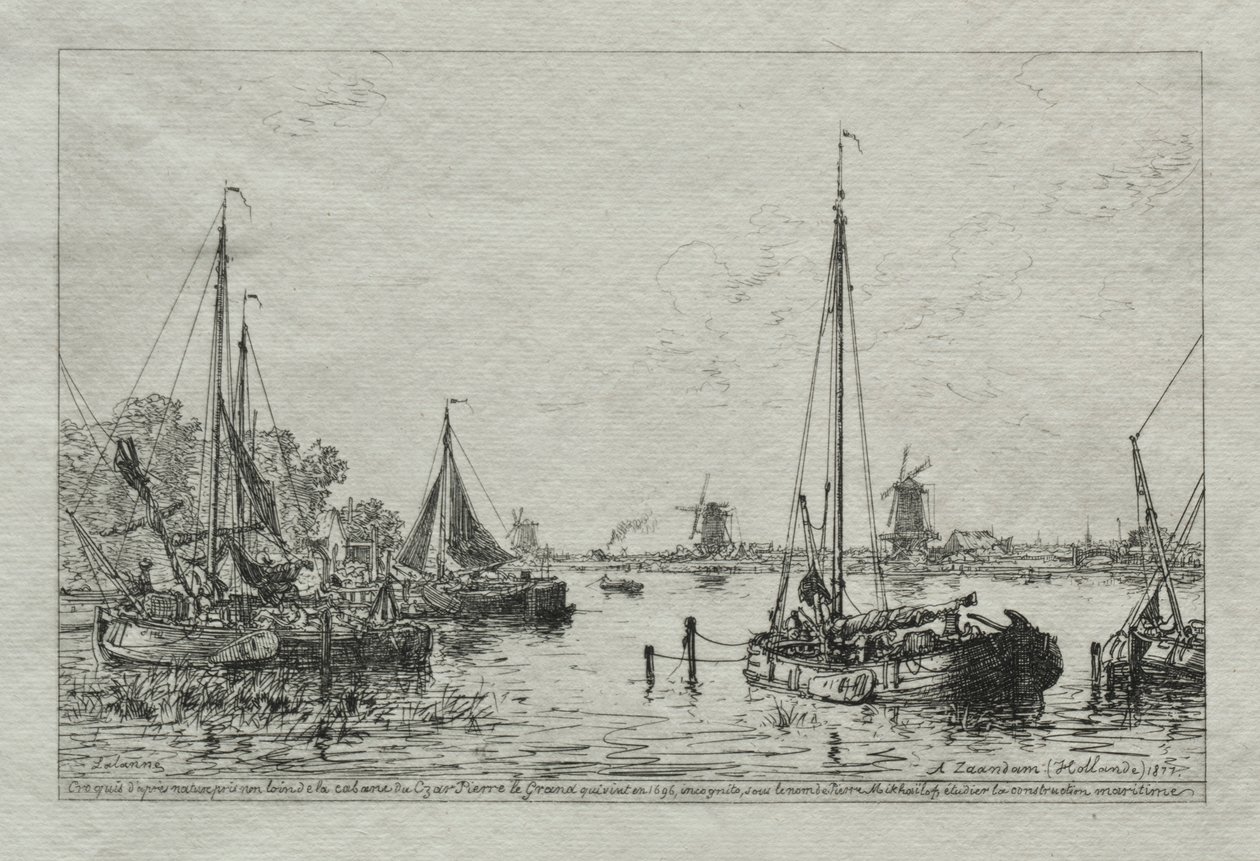 Luonnos luonnosta, 1877. tekijältä Maxime Lalanne
