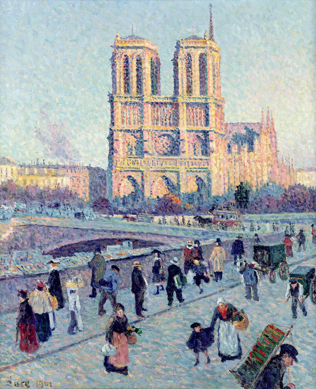 Le Quai St. Michel ja Notre Dame, 1901 tekijältä Maximilien Luce