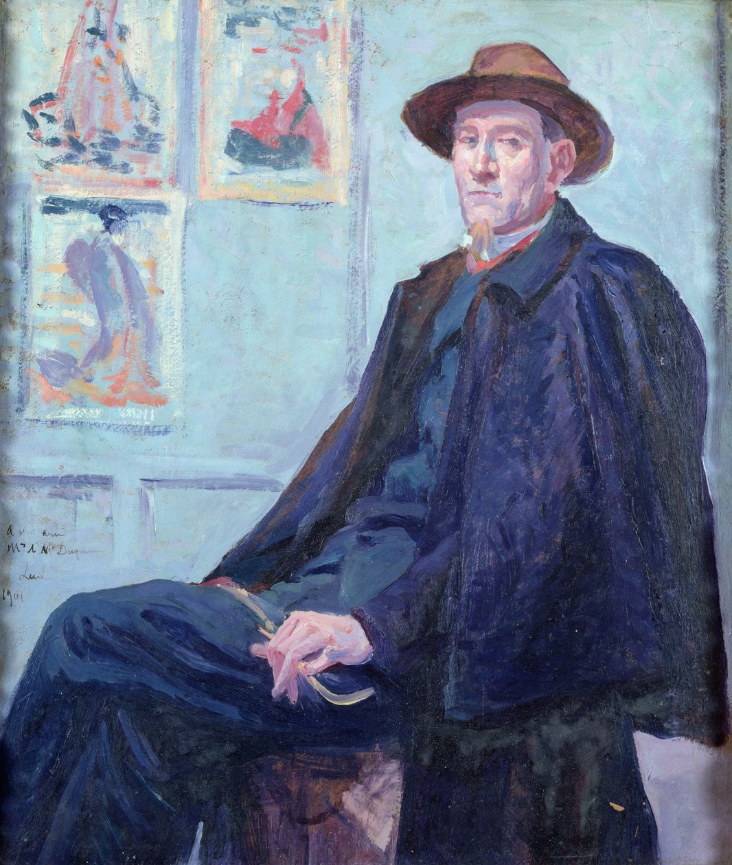 Felix Feneonin (1861-1944) muotokuva 1901 (öljy kortille) tekijältä Maximilien Luce