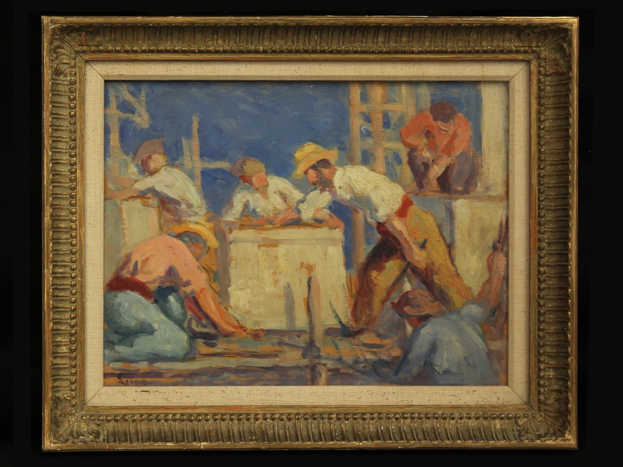 Työmiehet, 1910 tekijältä Maximilien Luce