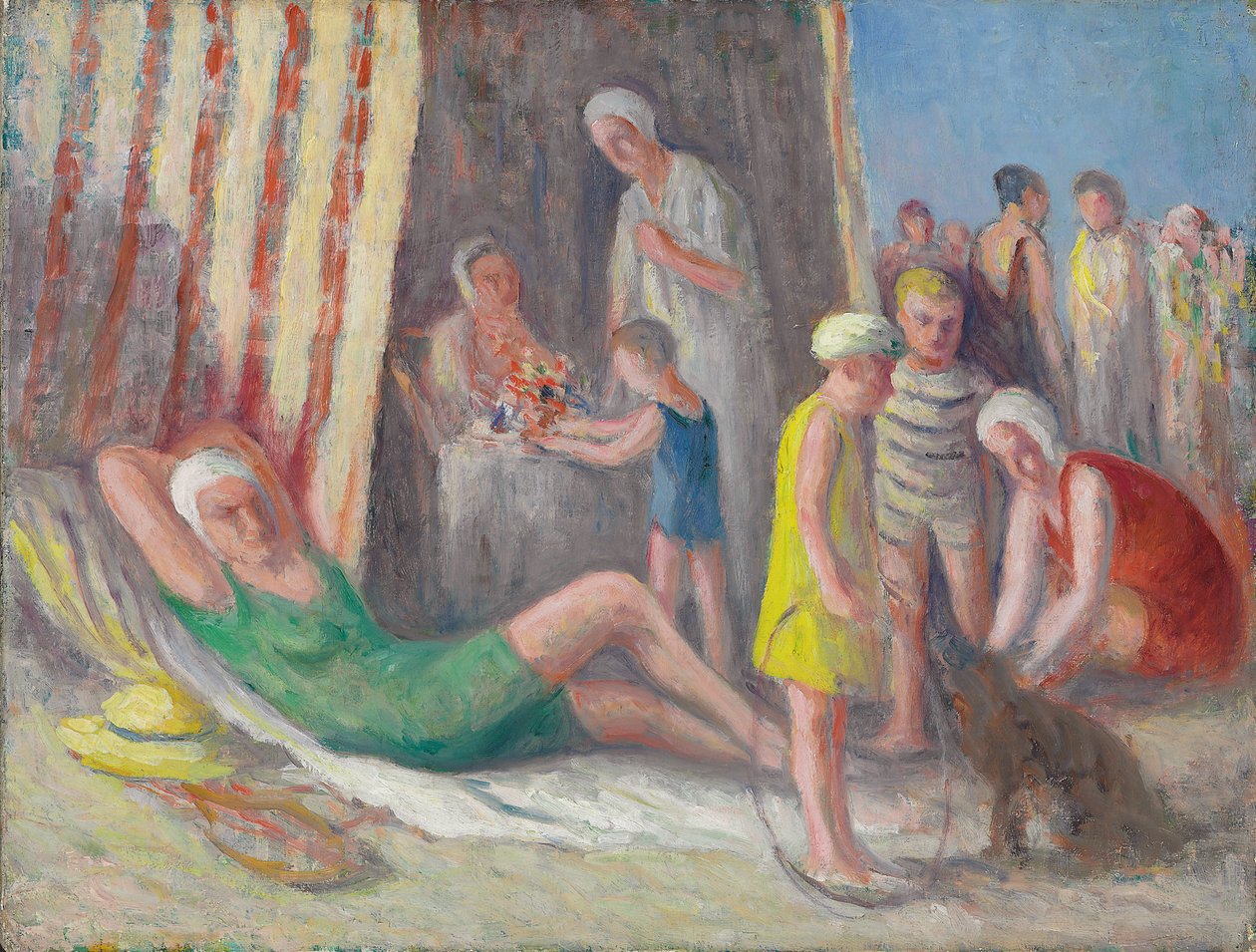 Treport Beachillä, noin 1939 tekijältä Maximilien Luce