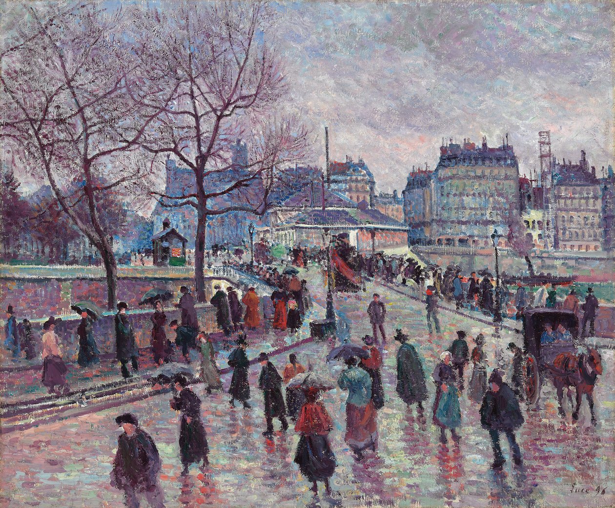 Pariisi, Arkkipiispan silta, 1896 tekijältä Maximilien Luce