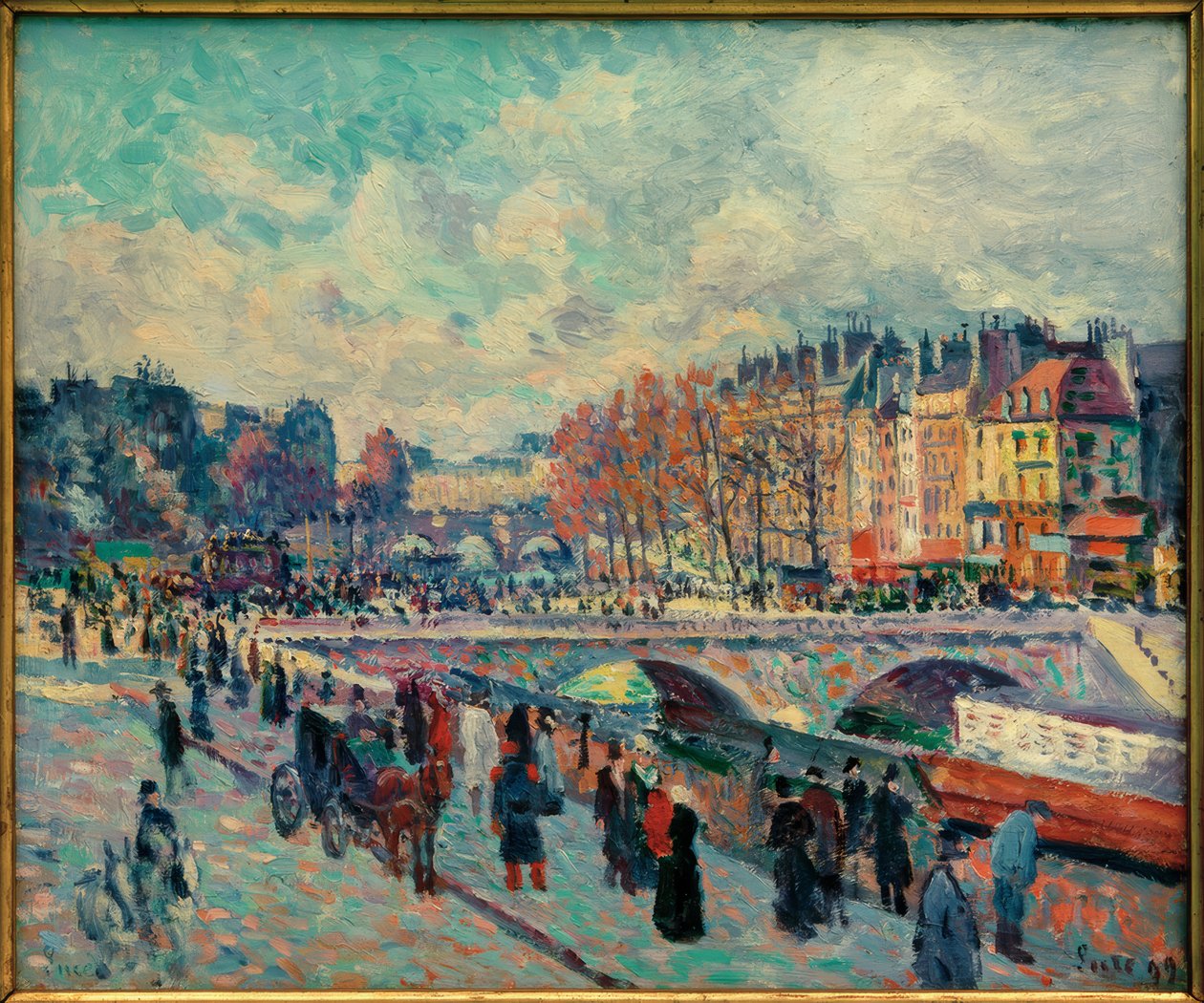 Quai St-Michel tekijältä Maximilien Luce