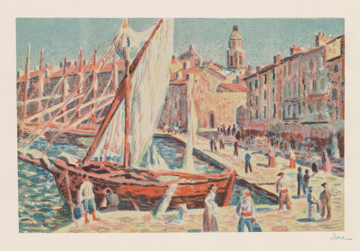 St. Tropez, 1897. tekijältä Maximilien Luce