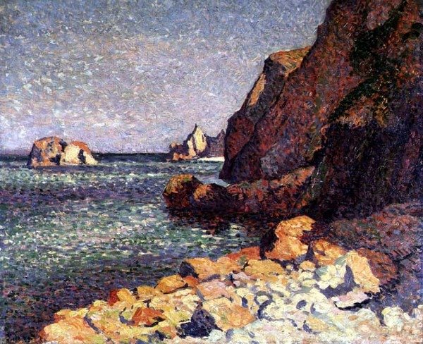 Meri ja kalliot, Agay tekijältä Maximilien Luce