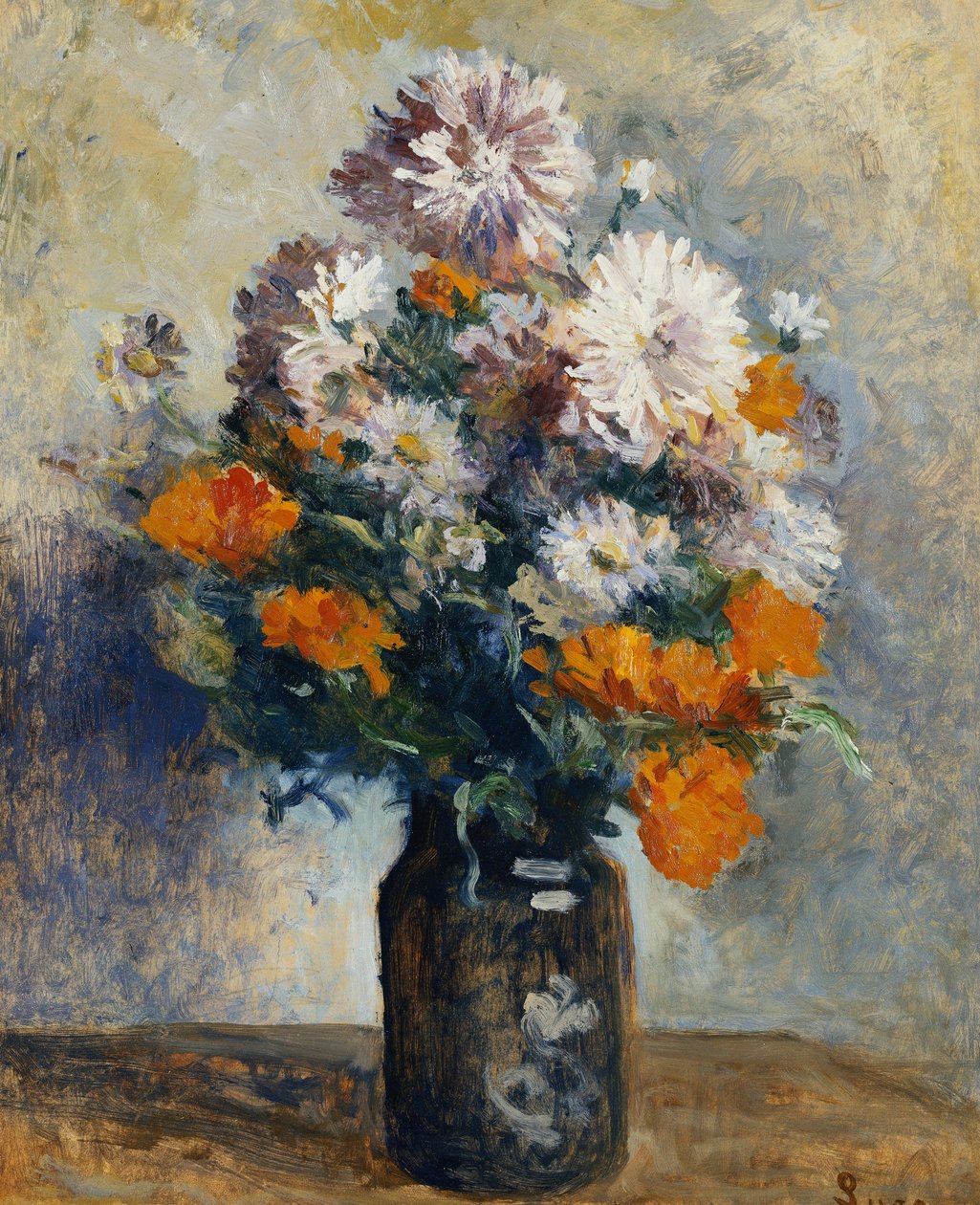 Daalioiden maljakko, tekijältä Maximilien Luce