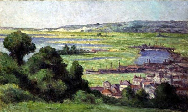 Näkymä Honfleuriin (öljy kankaalle) tekijältä Maximilien Luce