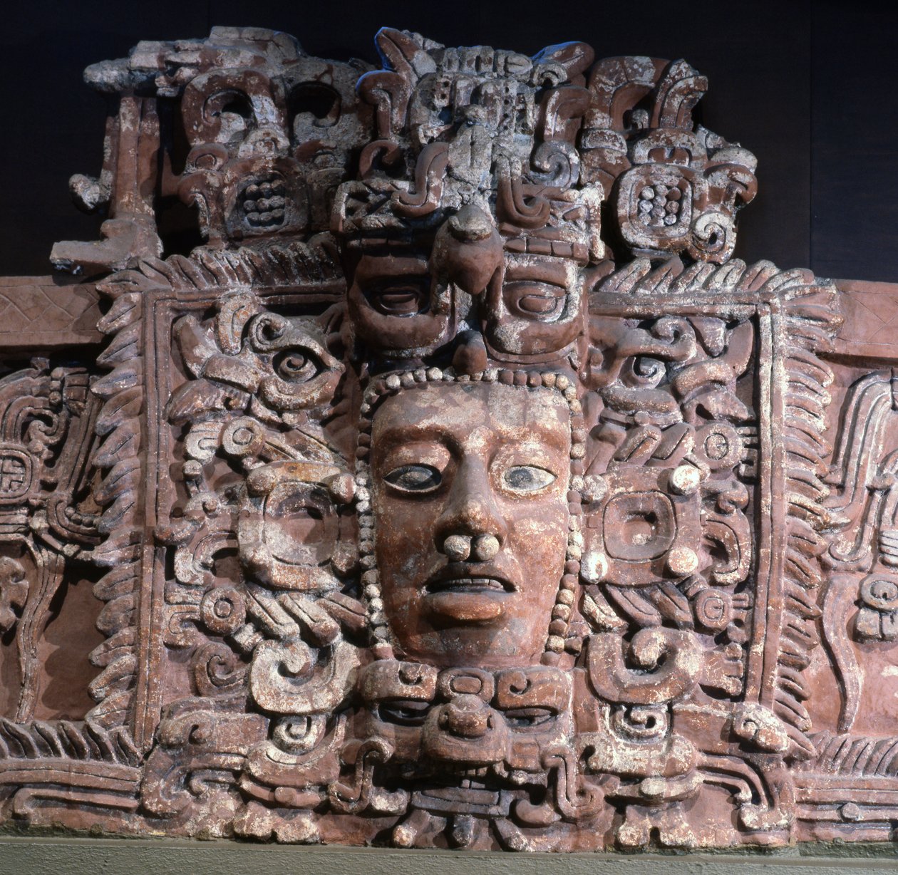 Mascaron, Campechen osavaltiosta, Meksiko, varhaisklassinen kausi (stukki). tekijältä Mayan