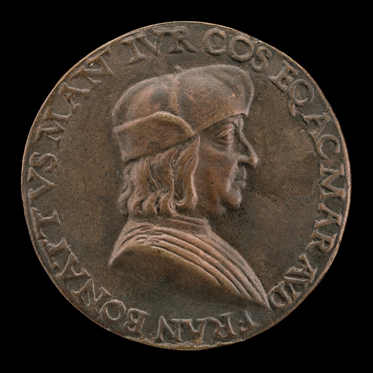 Francesco Bonatti, Mantuan lakimies [kannepuoli], n. 1510. tekijältä Mea