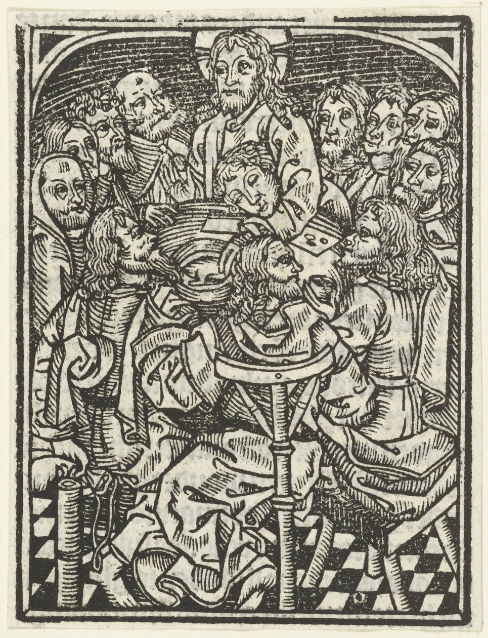 Viimeinen ehtoollinen tekijältä Meester van de Delbecq Schreiber Passie (attributed to)