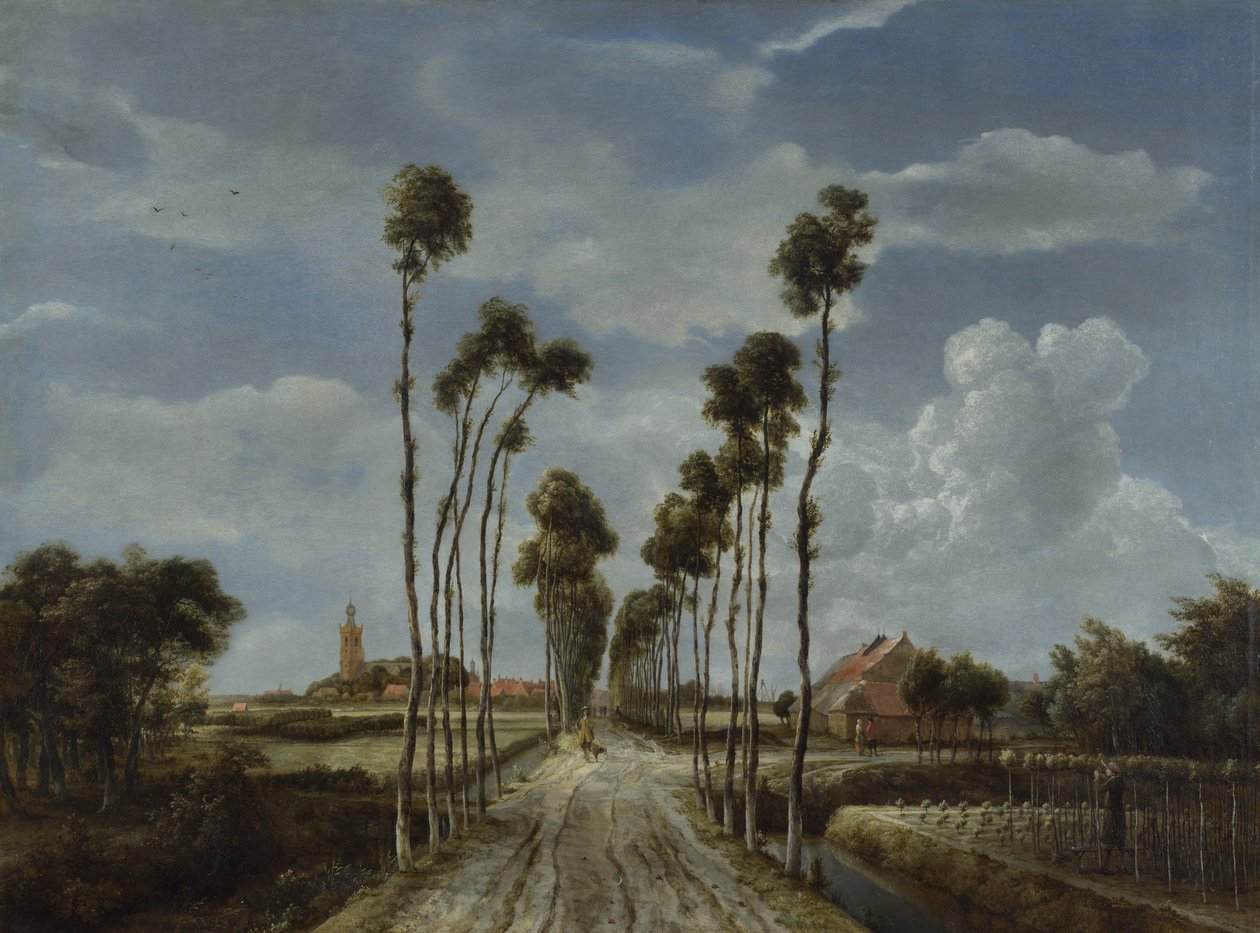 Allee von Middelharnis tekijältä Meindert Hobbema