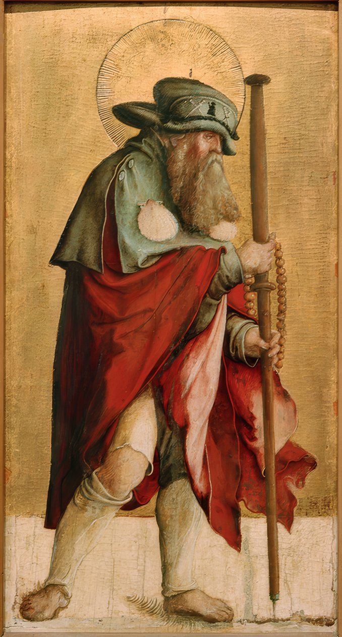Apostoli Jacobus vanhempi. tekijältä Meister von Messkirch