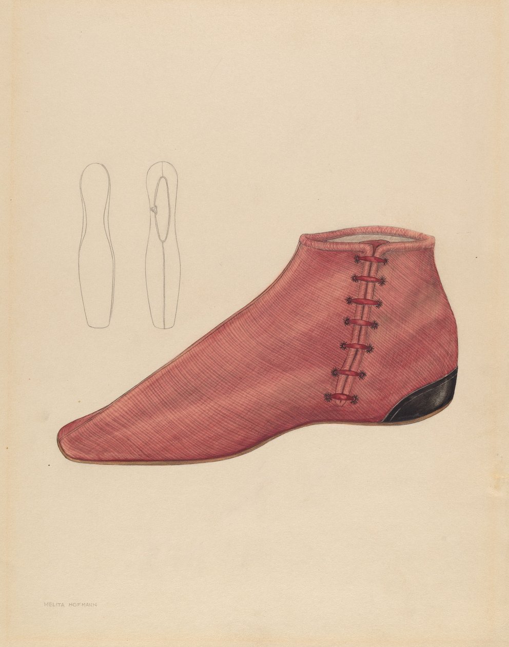 Naisten kenkä, c. 1936. tekijältä Melita Hofmann