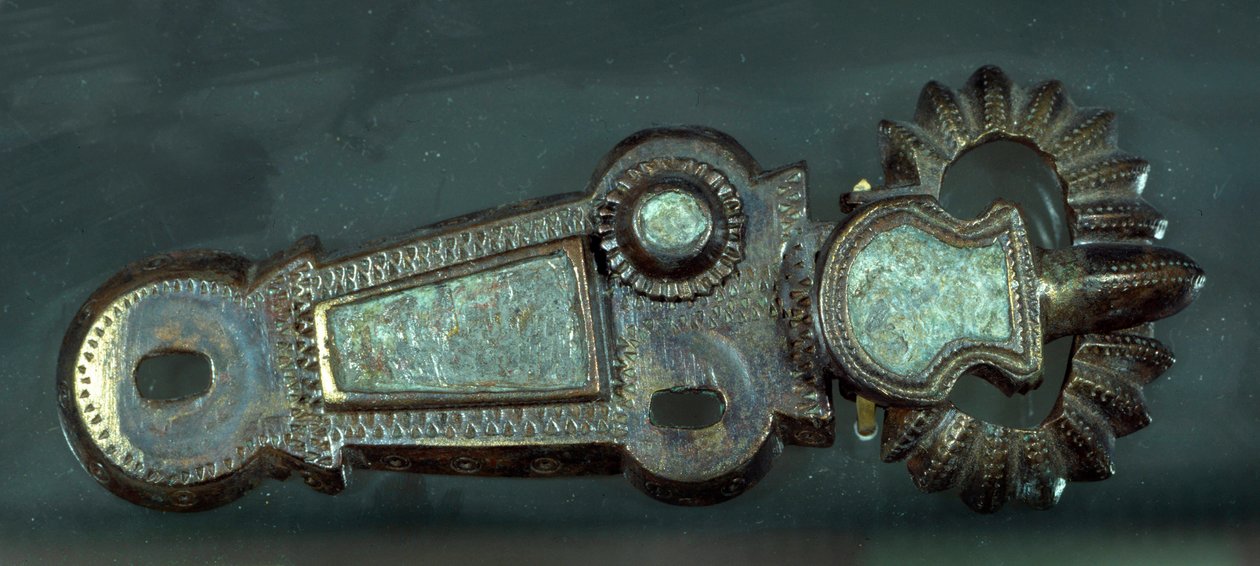 Merovingilainen taide: vyön solki. Pariisi, Musee Carnavalet tekijältä Merovingian