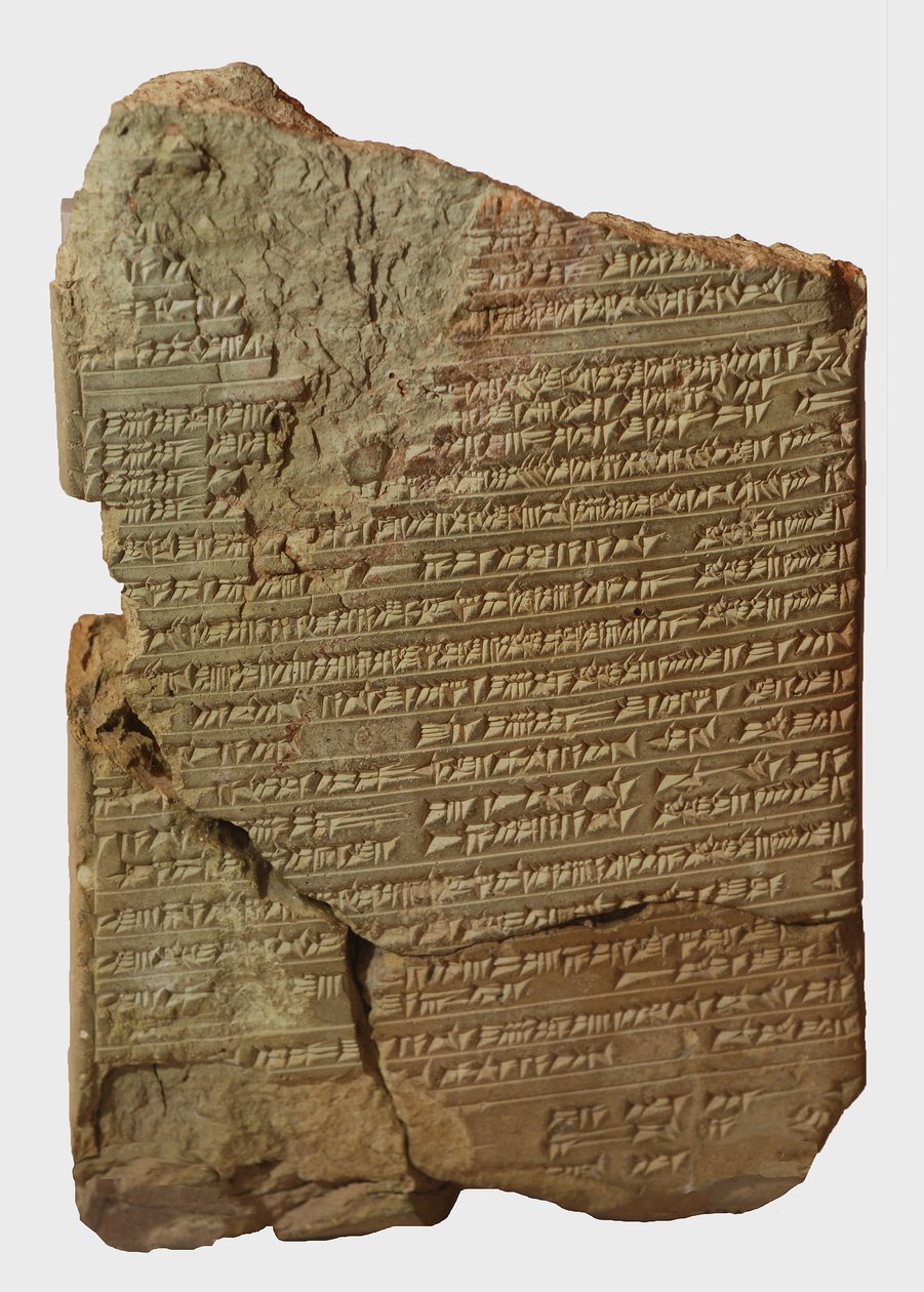 Nuolenpäällinen tabletti lääkemääräyksellä, Ninveh (savi) tekijältä Mesopotamian