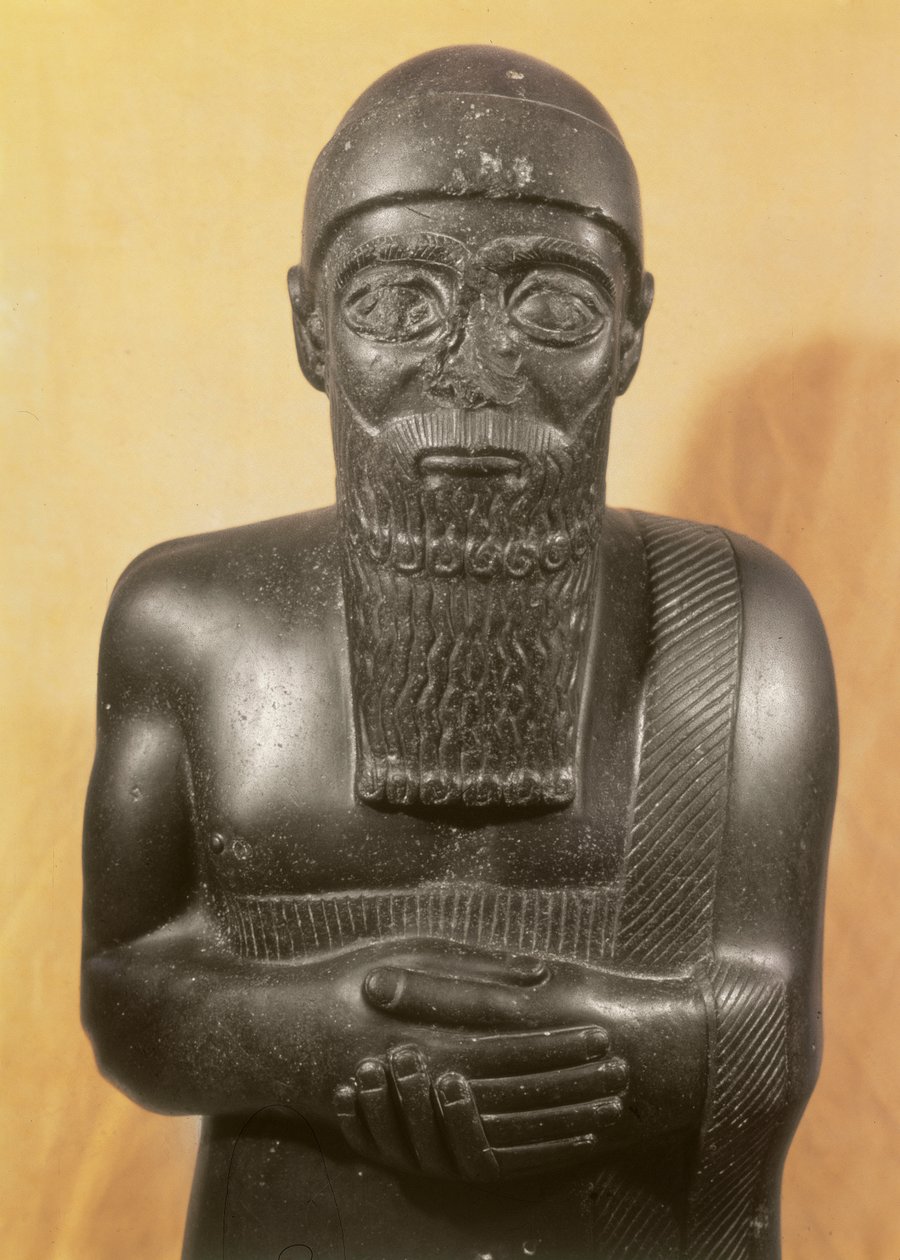Kuningas Ishtup-Ilumin patsas, Mari, Keski-Eufrat (dioriitti) tekijältä Mesopotamian