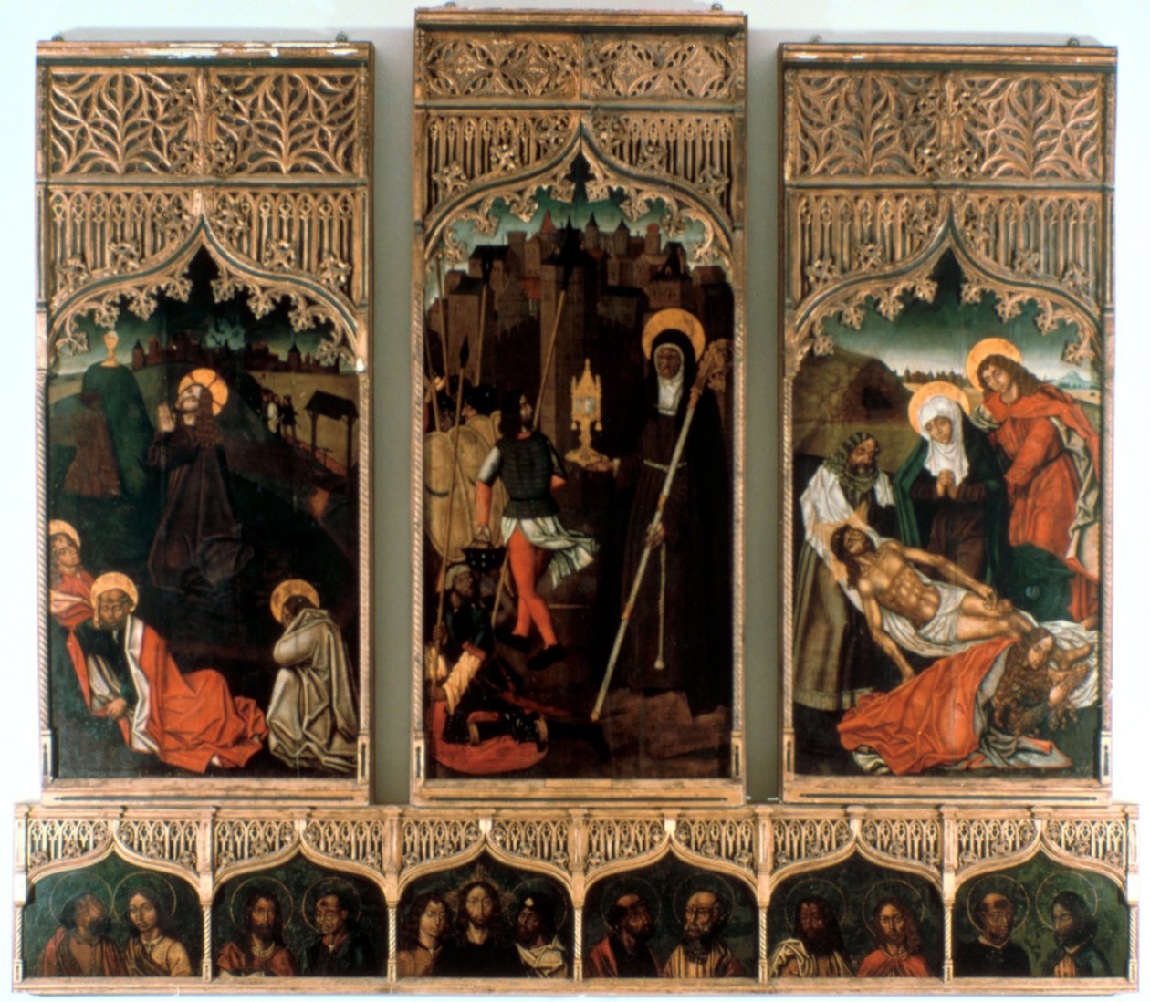 Santa Claran triptyykki, 1486 tekijältä Mestre Hilarius